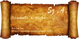 Szedmák Aida névjegykártya